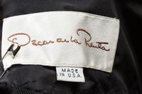 An Oscar de la Renta Black and Brown Lace Gown,