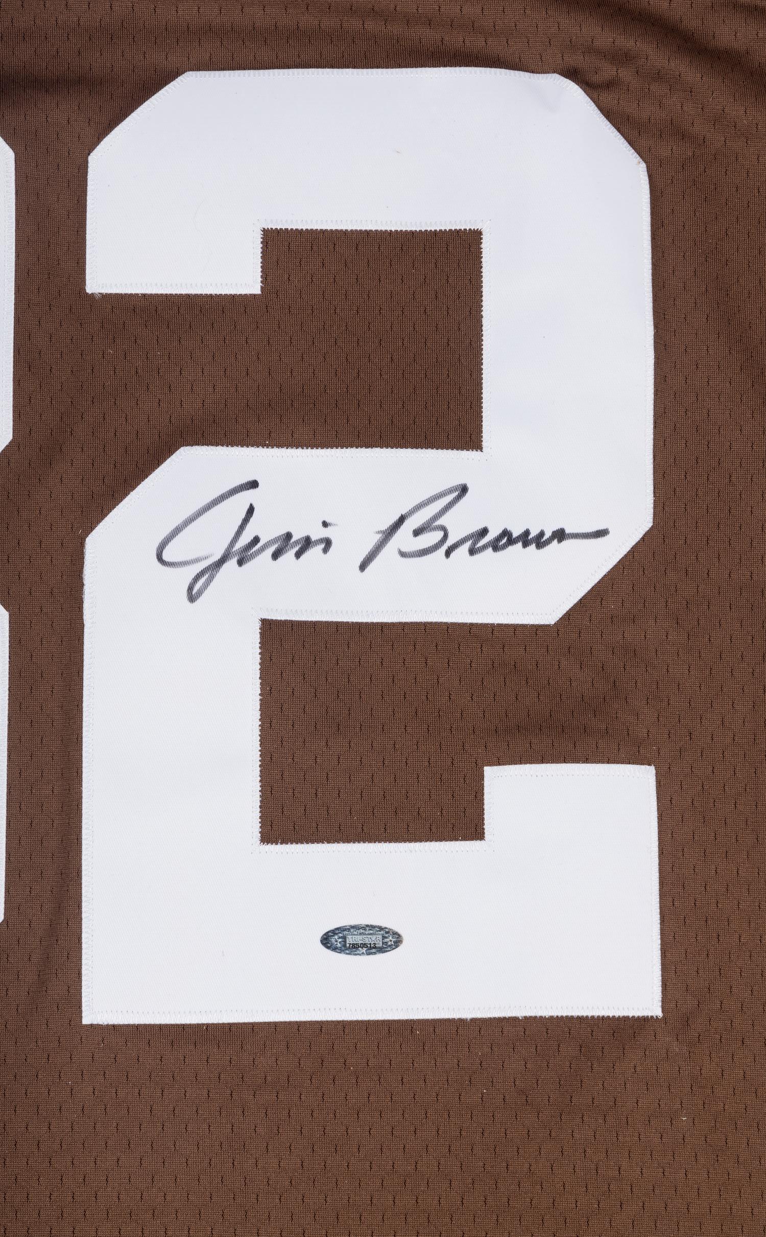A Jim Brown Signed Autograph Cleveland Browns Mitchell and Ness Jersey (TRISTAR Hologram),