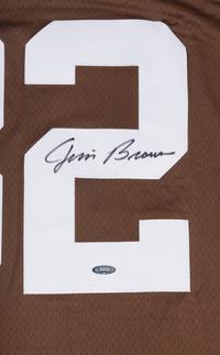 A Jim Brown Signed Autograph Cleveland Browns Mitchell and Ness Jersey (TRISTAR Hologram),