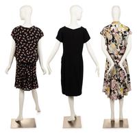 Three Designer Dresses: Two Carolina Herrera, One Maria Cornejo, 2000-20s