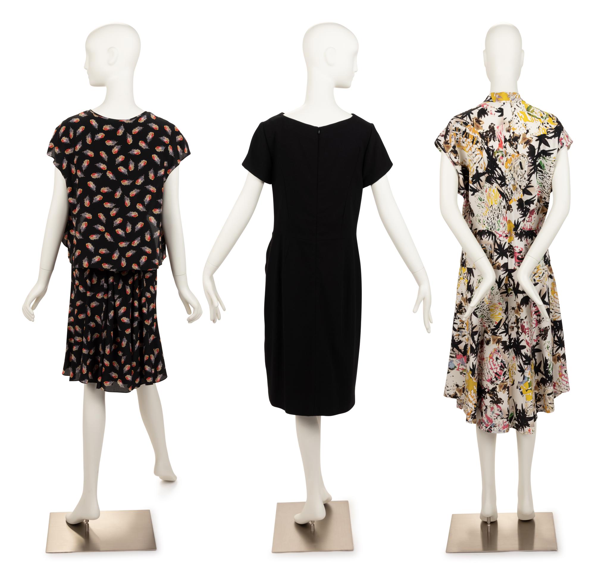 Three Designer Dresses: Two Carolina Herrera, One Maria Cornejo, 2000-20s