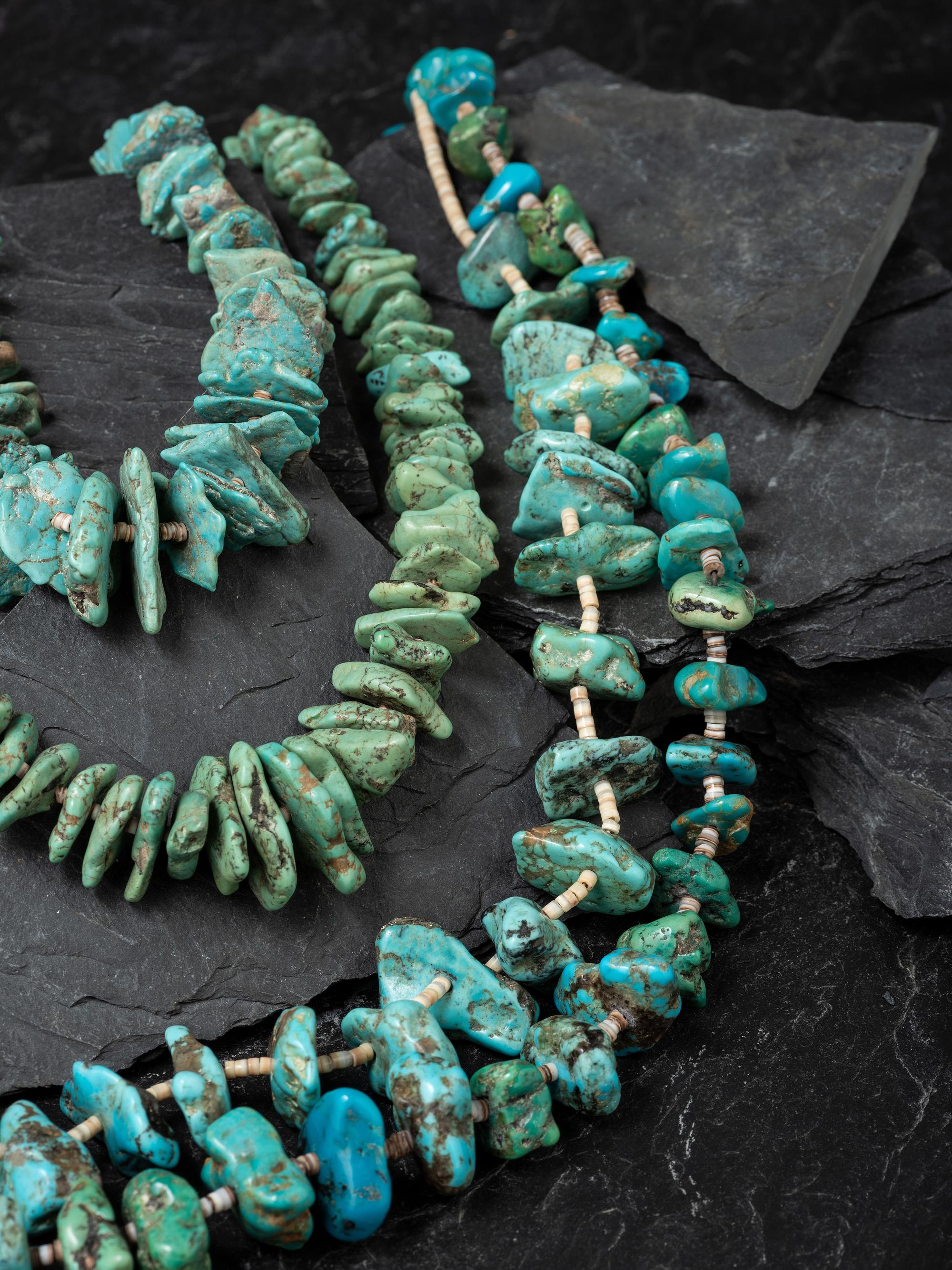 Pueblo Turquoise Nugget Necklaces