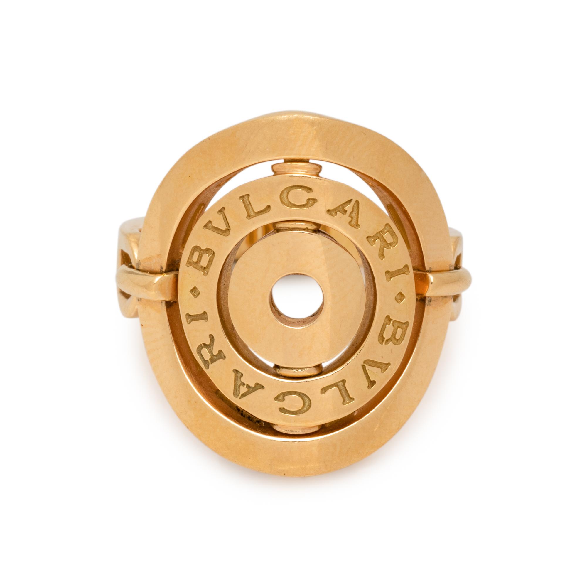 BVLGARI, YELLOW GOLD 'CERCHI' RING