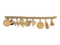 Gold Charm Bracelet