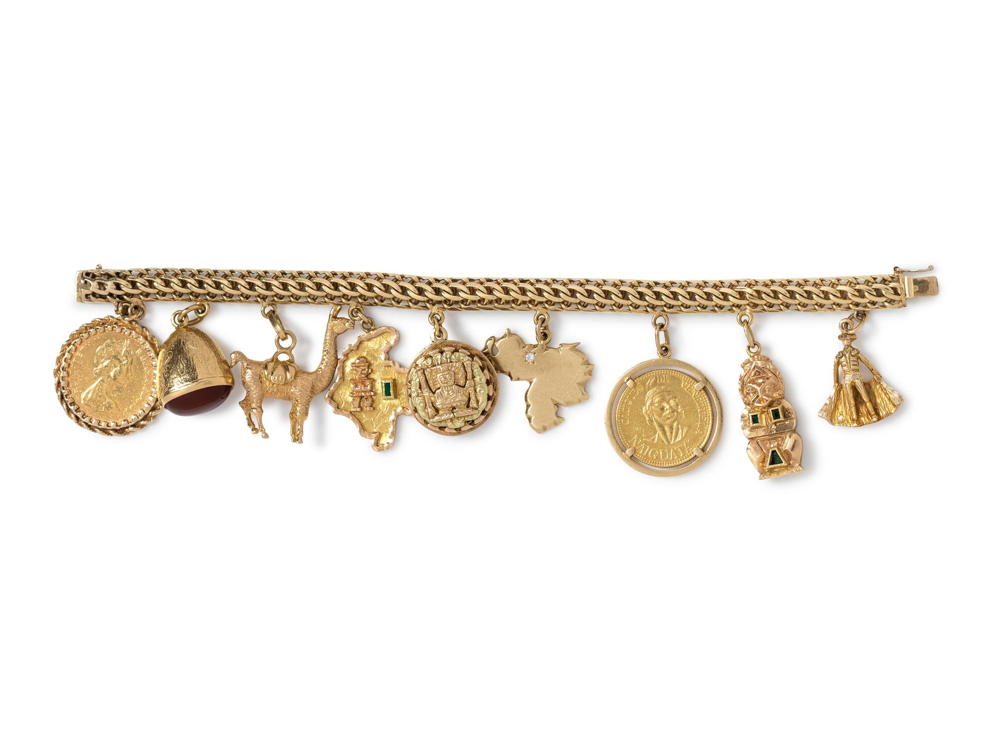 Gold Charm Bracelet