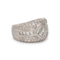 PLATINUM AND DIAMOND RING