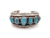 Silver and Turquoise Cuff Bracelet