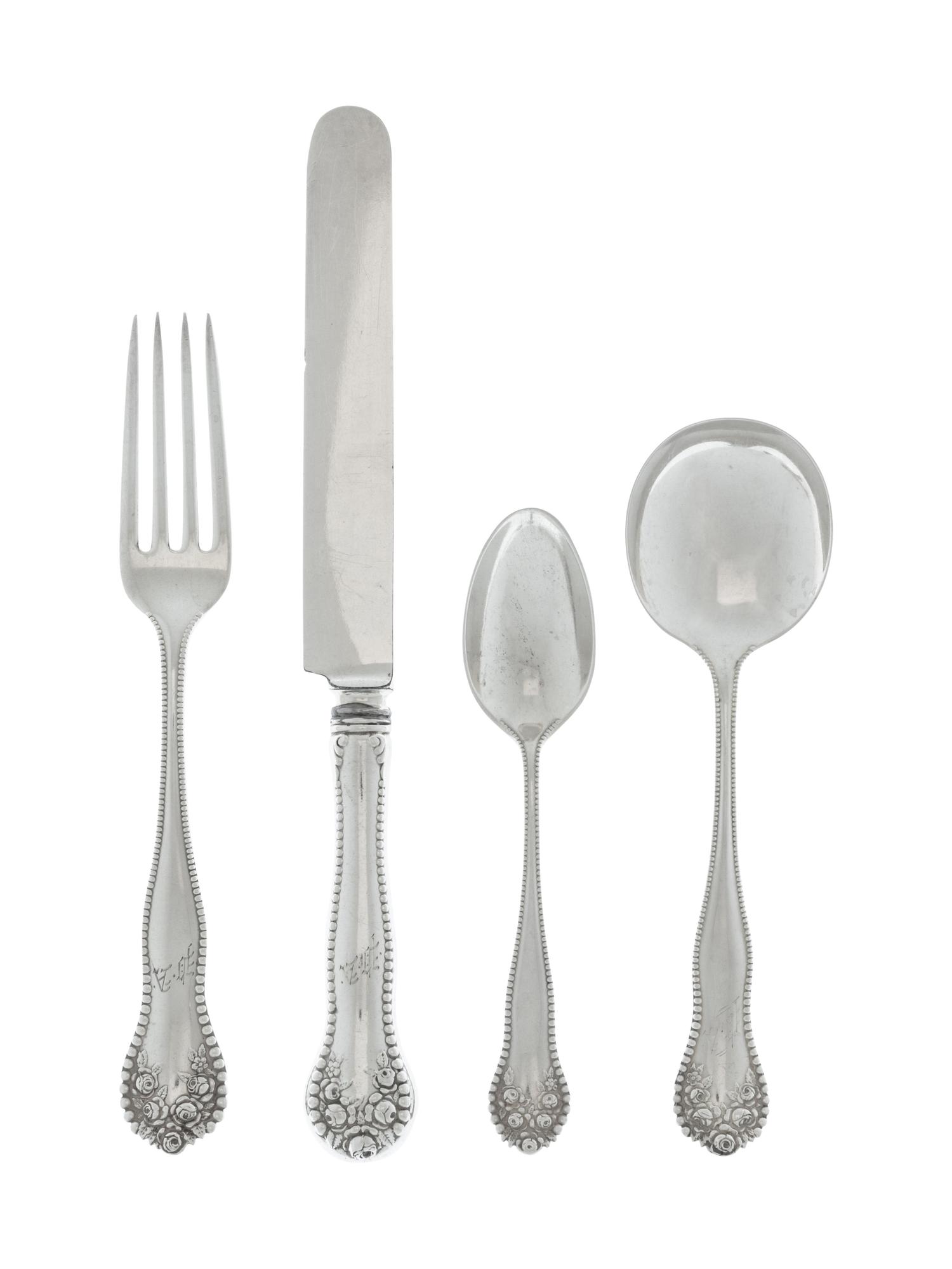 An American Silver Flatware Service