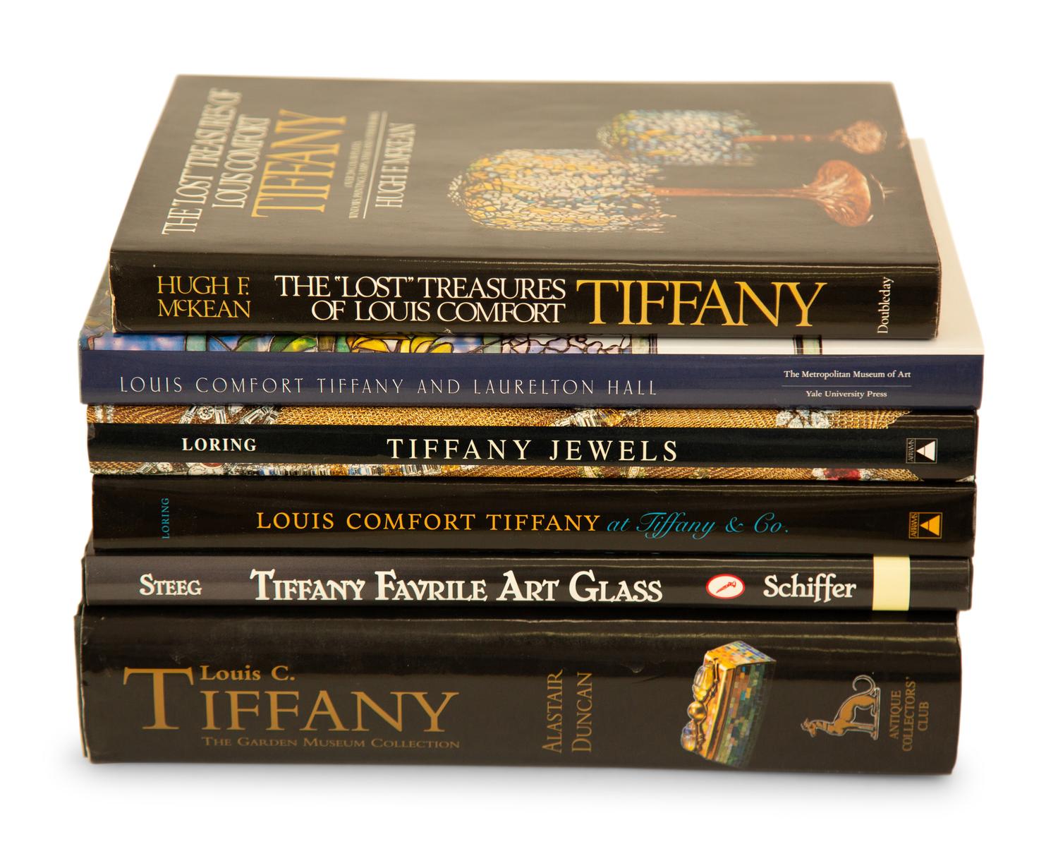 Six Coffee Table Books on Tiffany