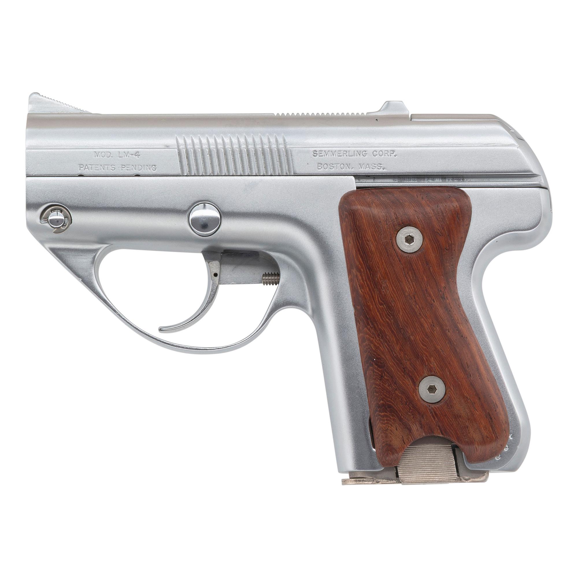 *Chrome Plated Semmerling LM-4 Pistol