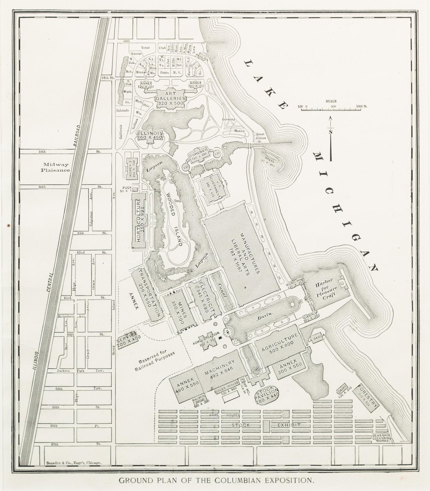 [COLUMBIAN EXPOSITION]. A group of 3 Columbian Exposition ephemera.