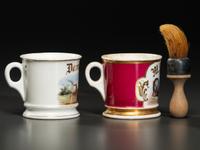 Two Porcelain Occupational Shaving Mugs