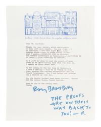 BRADBURY, Ray (1920-2012). Death is a Lonely Business. New York: Alfred A. Knopf, 1985.