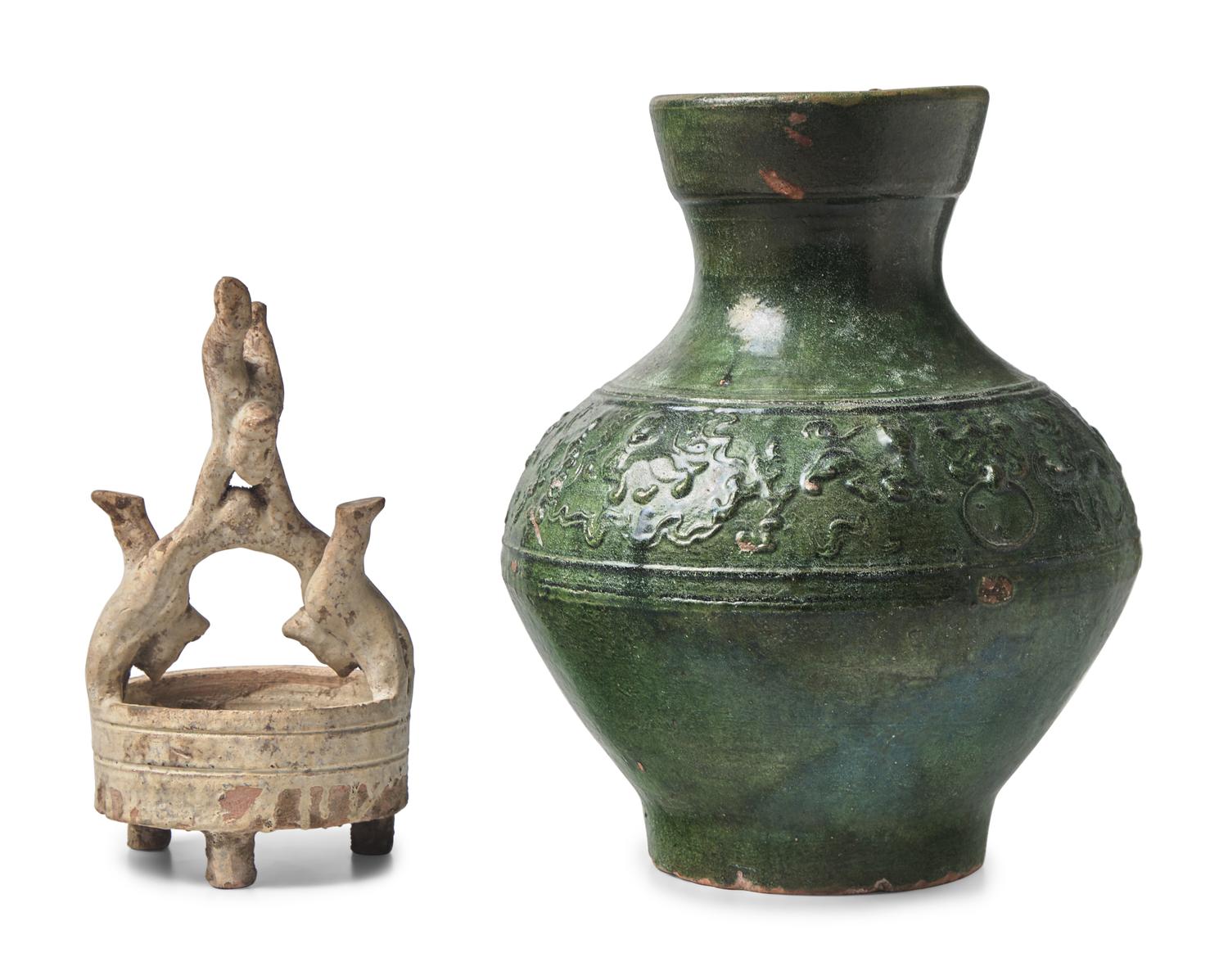 Two Chinese Pottery Vessels
