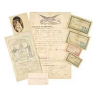 [Native Americana] [Lewis, James Otto] Schweighofer, Julius. Near-Contemporary Sketchbook of Images from James Otto Lewis' "Aboriginal Port Folio"