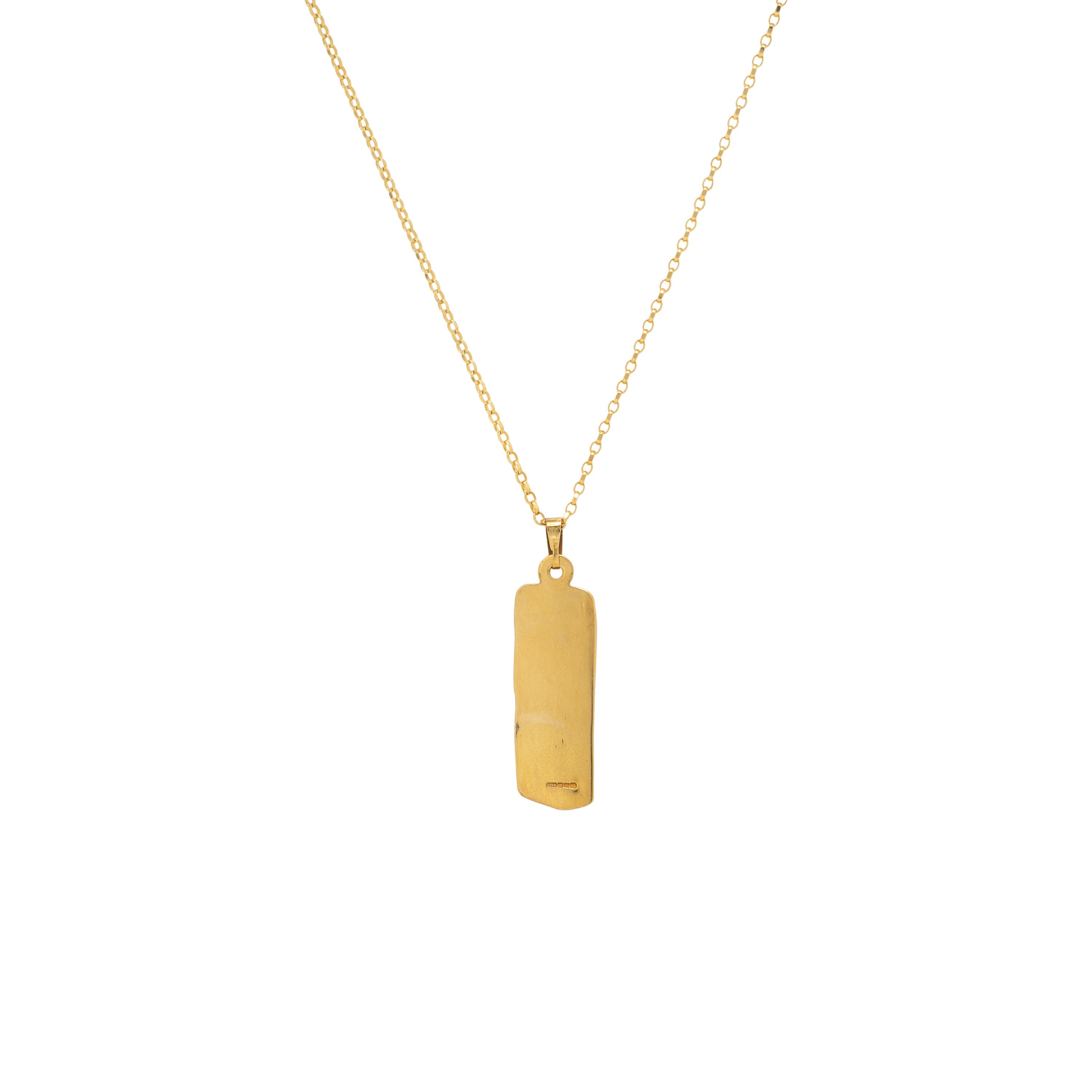 Brian de Staic, Irish, Yellow Gold Pendant Necklace