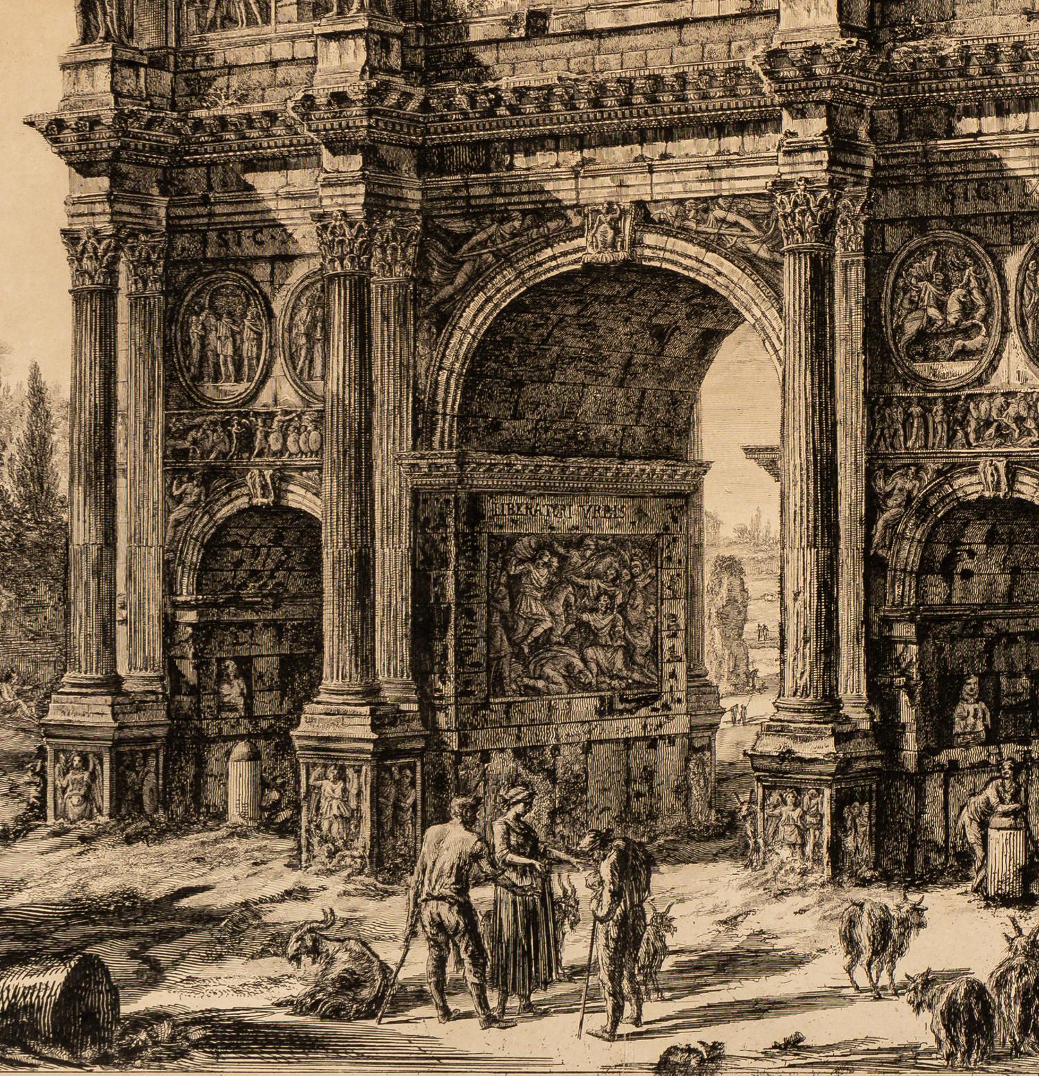 Veduta dell'Arco di Costantino from Veduti de Roma , 1771