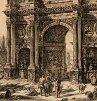 Veduta dell'Arco di Costantino from Veduti de Roma , 1771