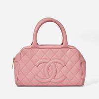 A Pink Chanel Mini Bowling Bag Chanel