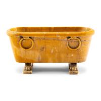 A Grand Tour Marmo Giallo Antico Marble Sarcophagus
