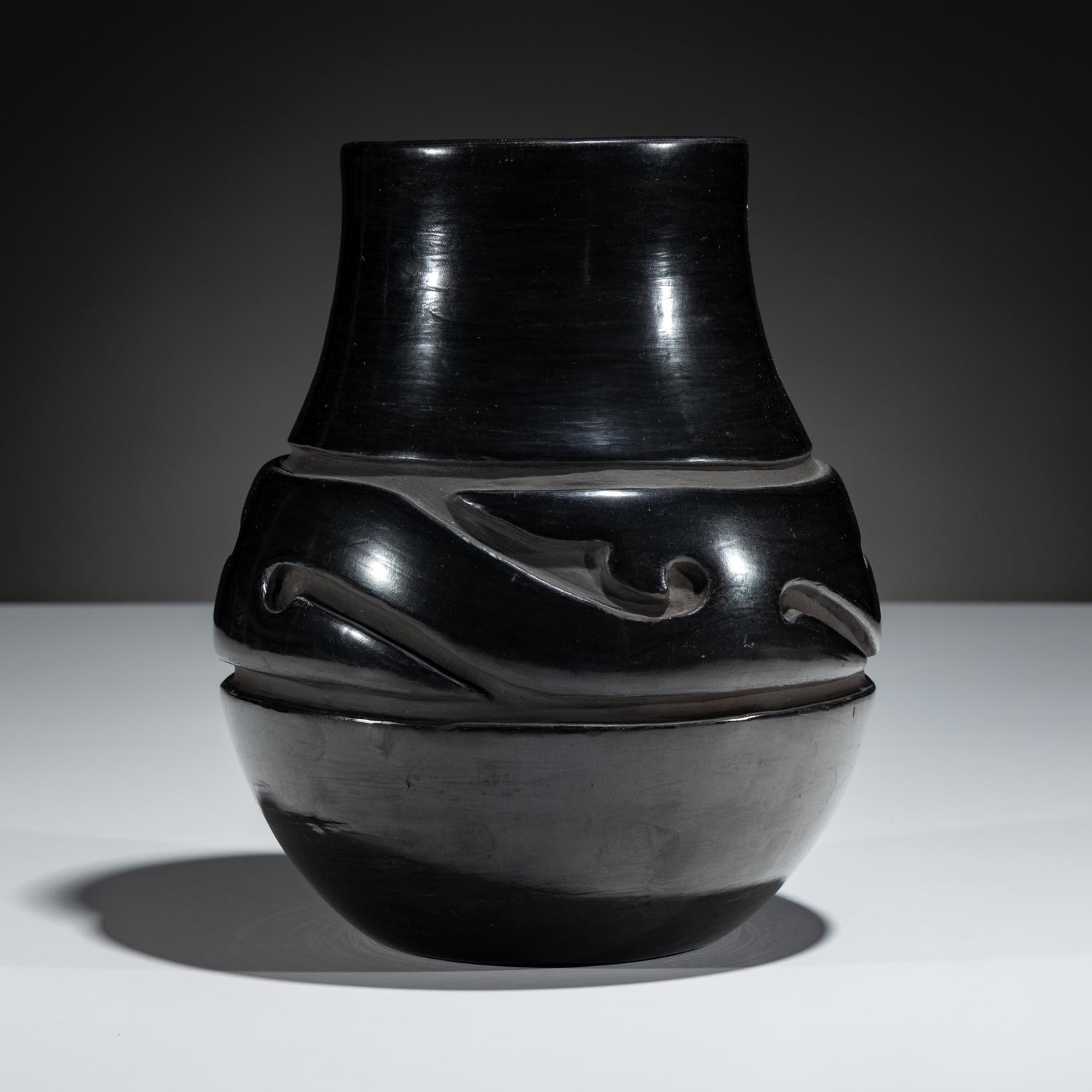 Blackware Pottery Jar