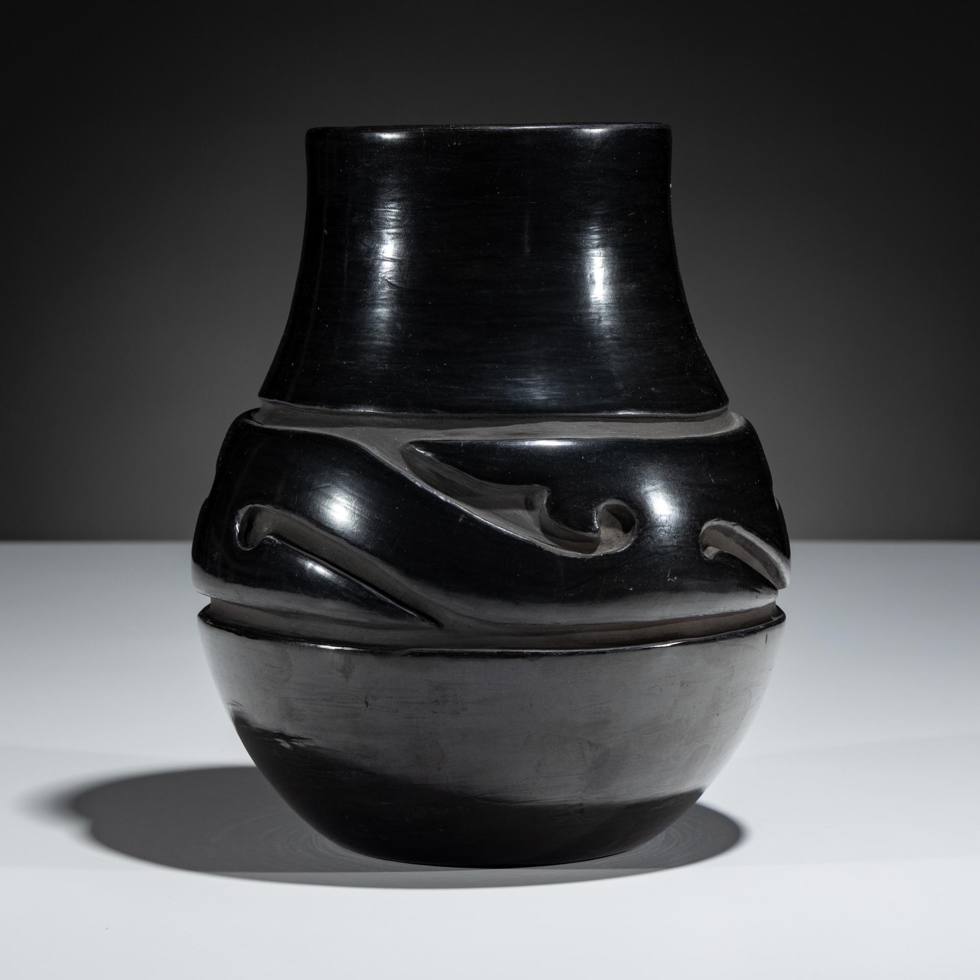 Blackware Pottery Jar