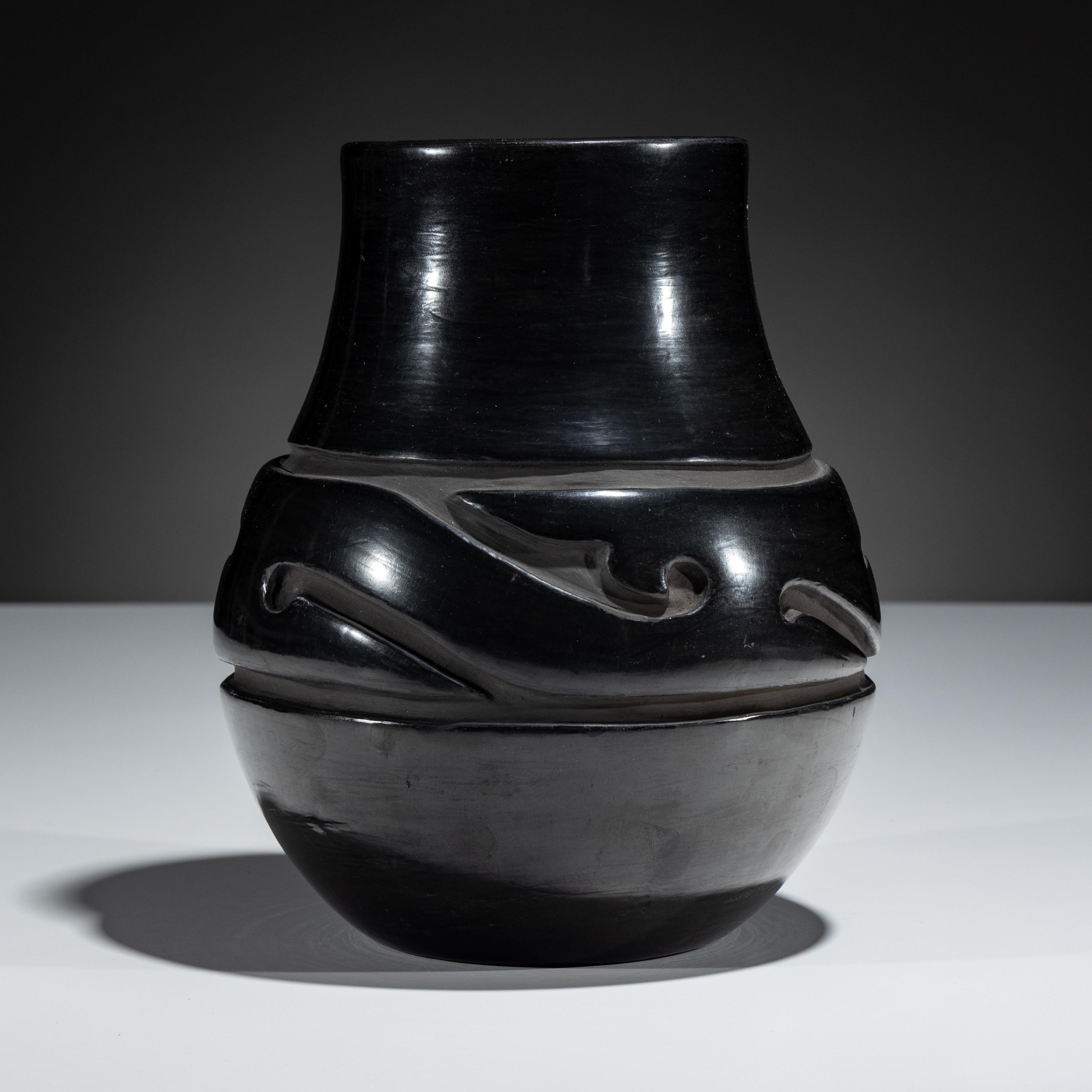 Blackware Pottery Jar