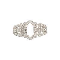 PLATINUM AND DIAMOND BROOCH