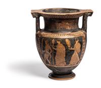 An Attic Red‑Figured Column‑Krater with Dionysiac Scenes