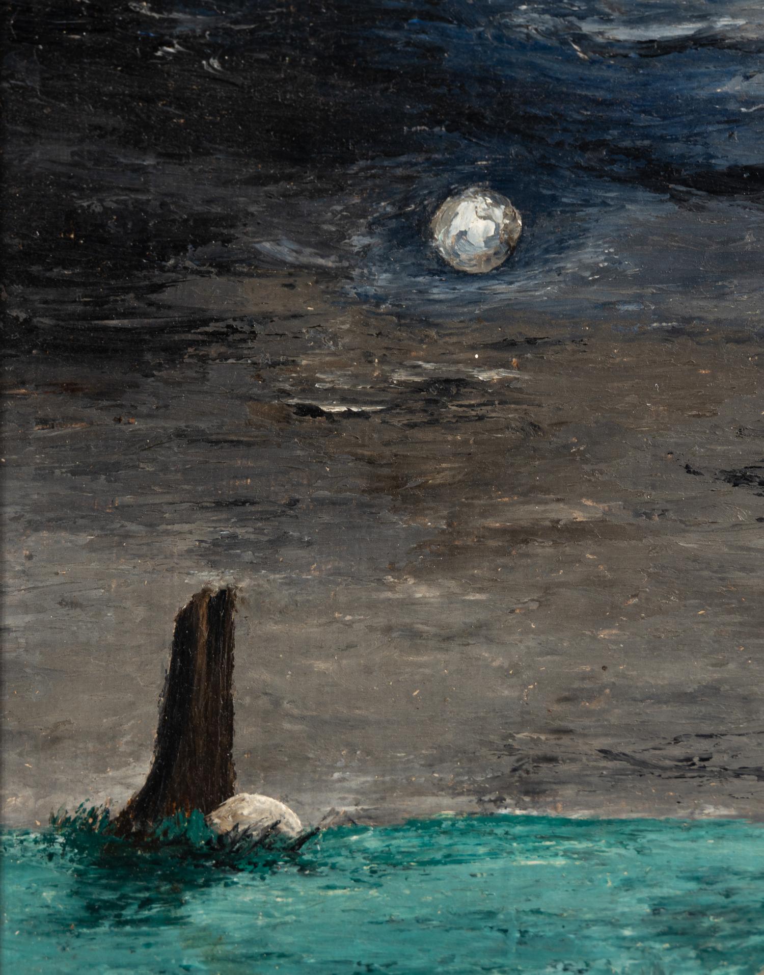 Moonlight and Landscape with Tree (Tree Lady) , 1944