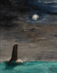 Moonlight and Landscape with Tree (Tree Lady) , 1944