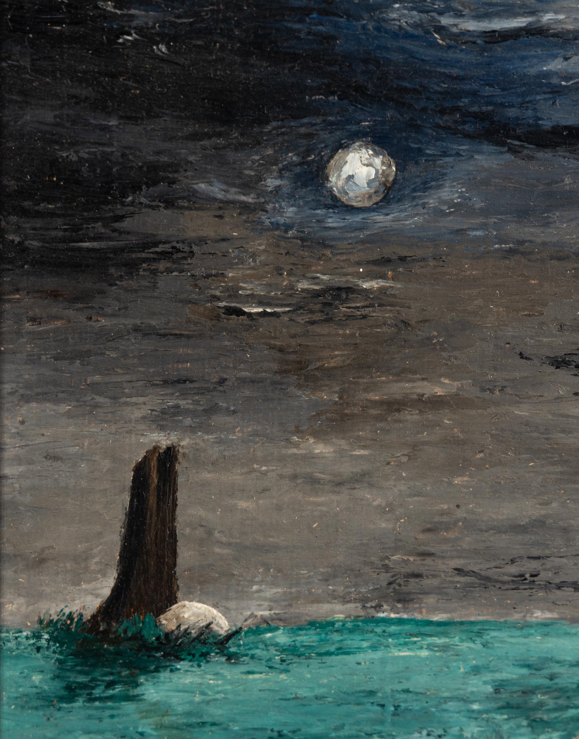 Moonlight and Landscape with Tree (Tree Lady) , 1944