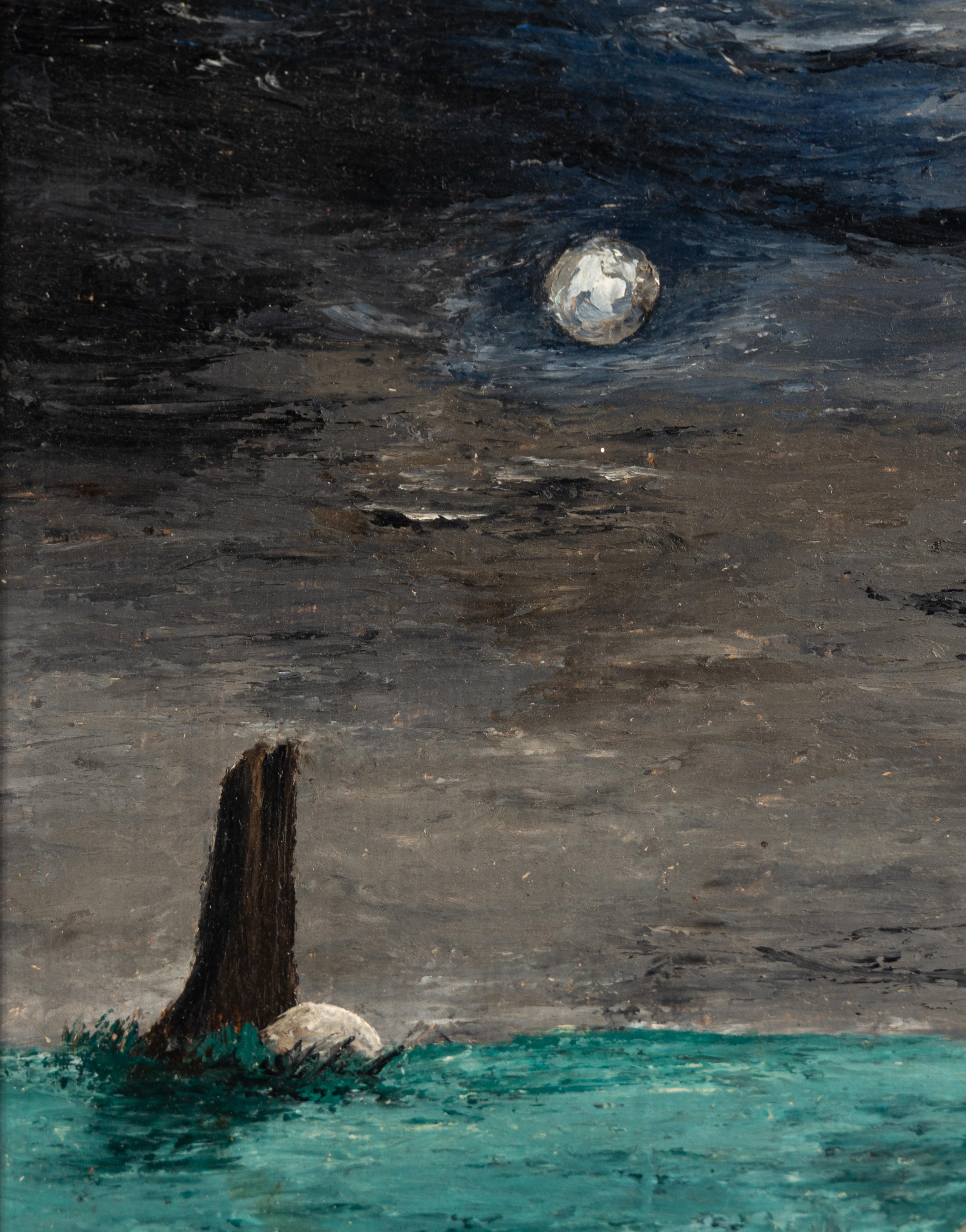 Moonlight and Landscape with Tree (Tree Lady) , 1944