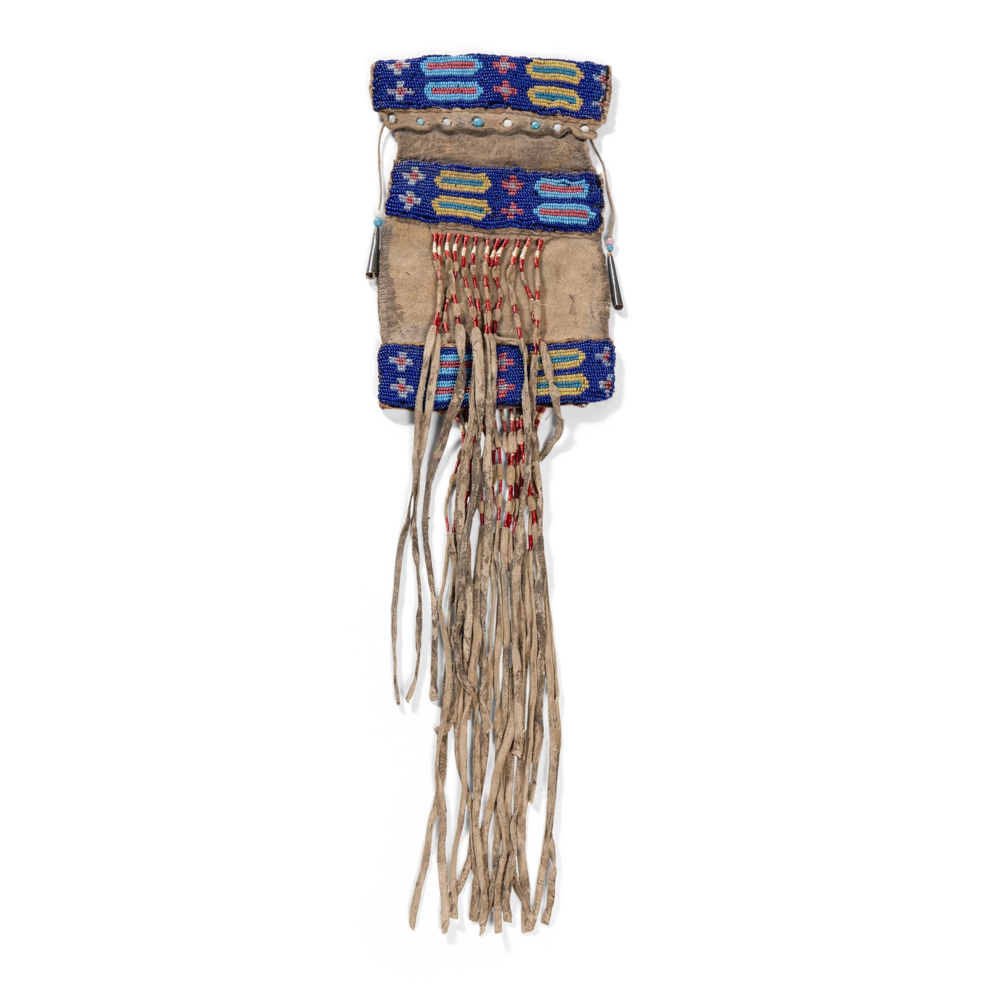 Eastern Plains Beaded Hide Bag