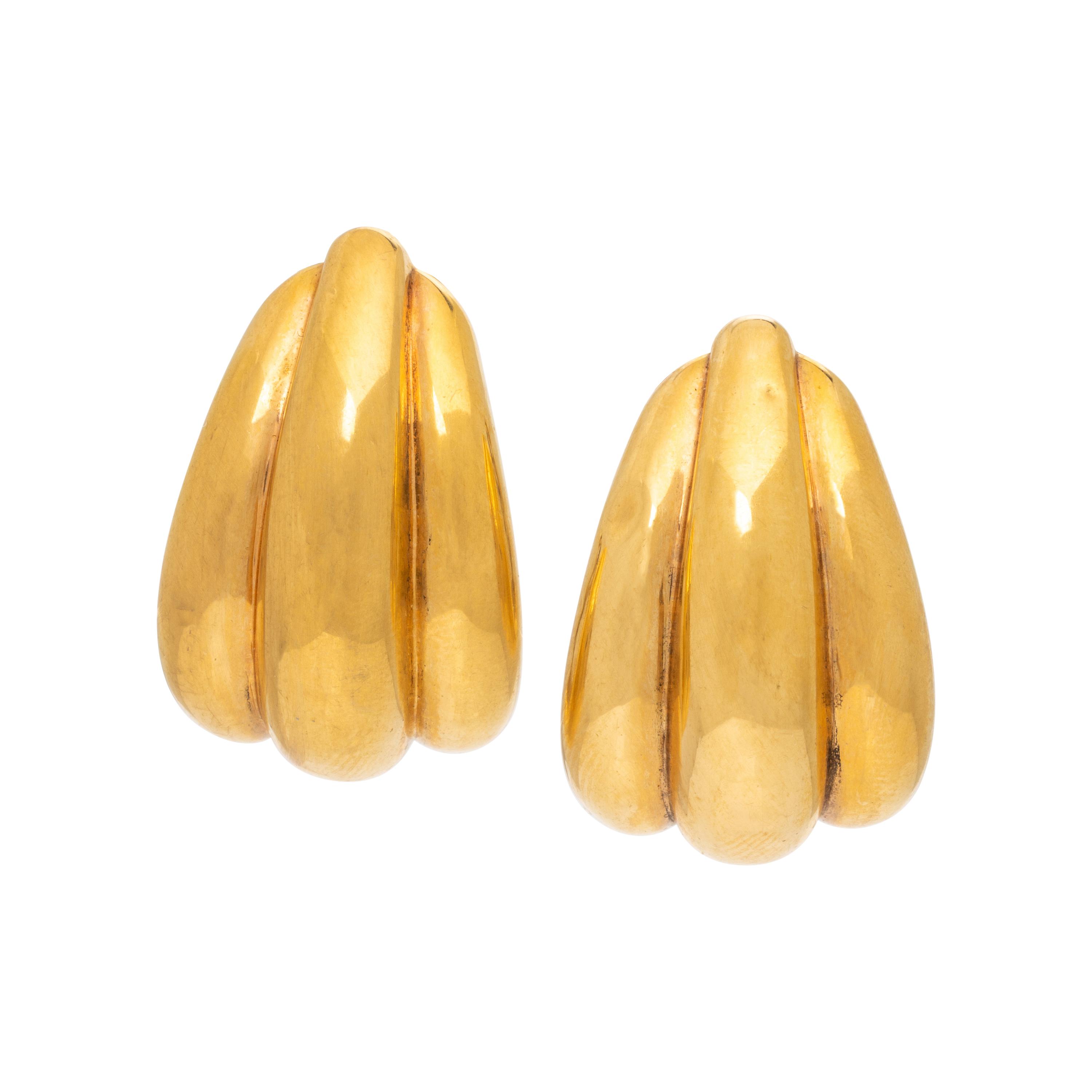 Yellow Gold Earrings