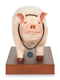 A FAO Schwarz Life Size Wilbur Piggy Bank
