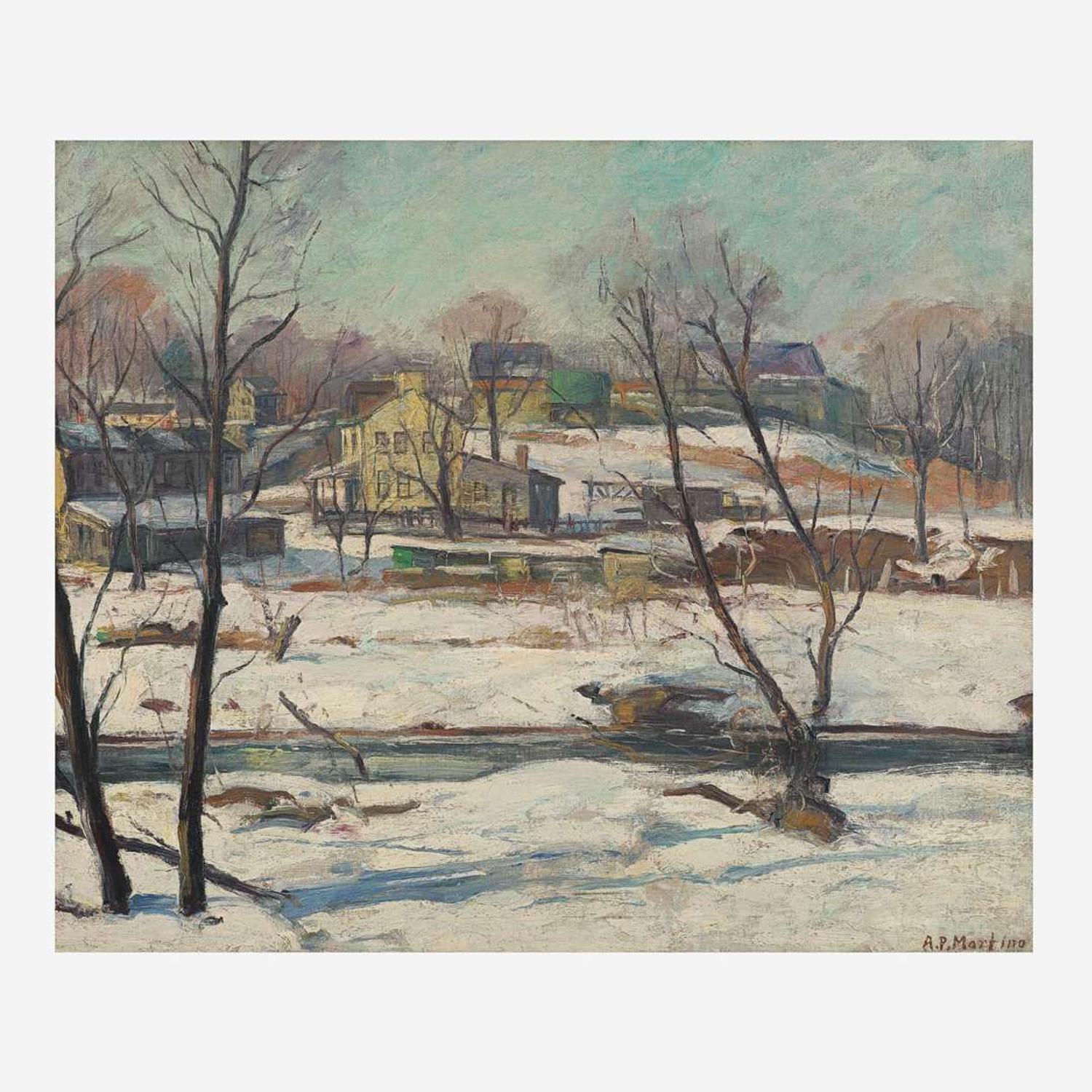 Antonio Pietro Martino (American, 1902-1989) Winter Landscape