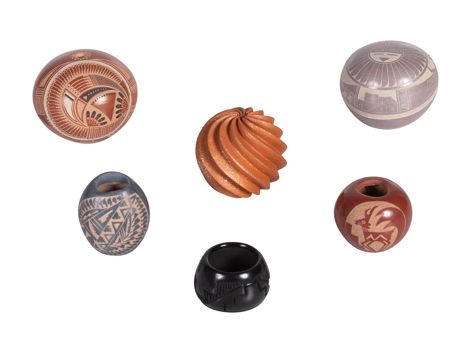 Assortment of Pottery Seed Jars