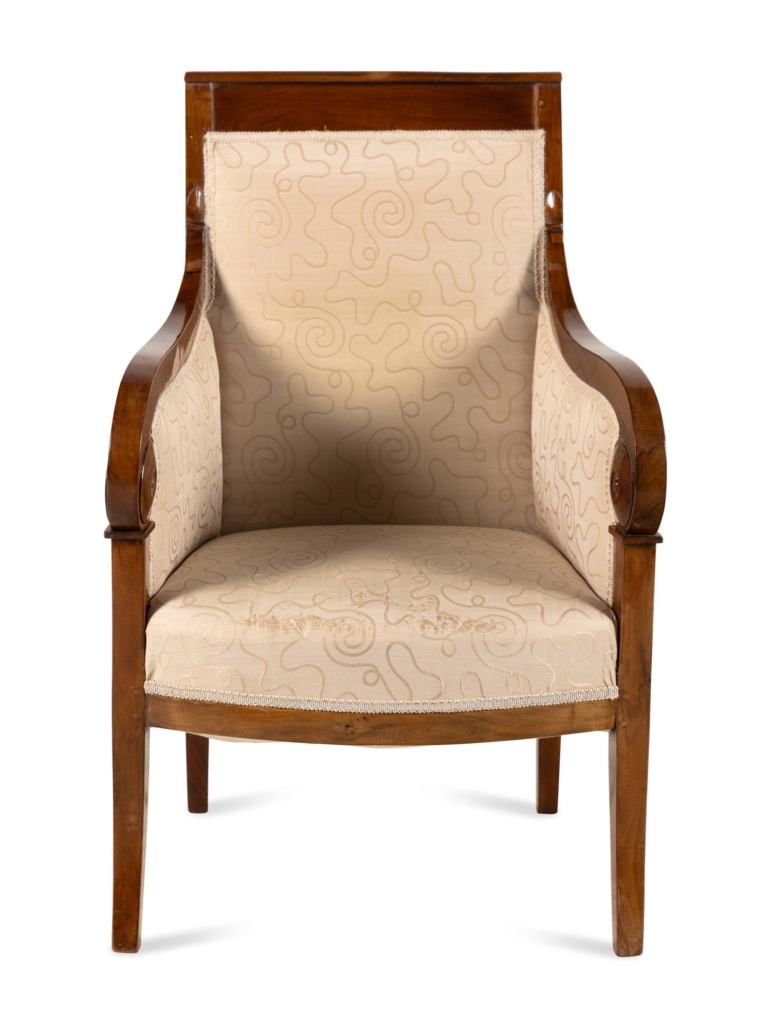 An Austrian Empire Mahogany Bergère