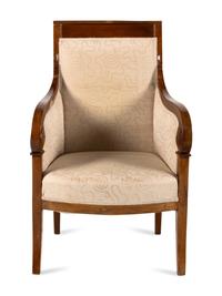 An Austrian Empire Mahogany Bergère