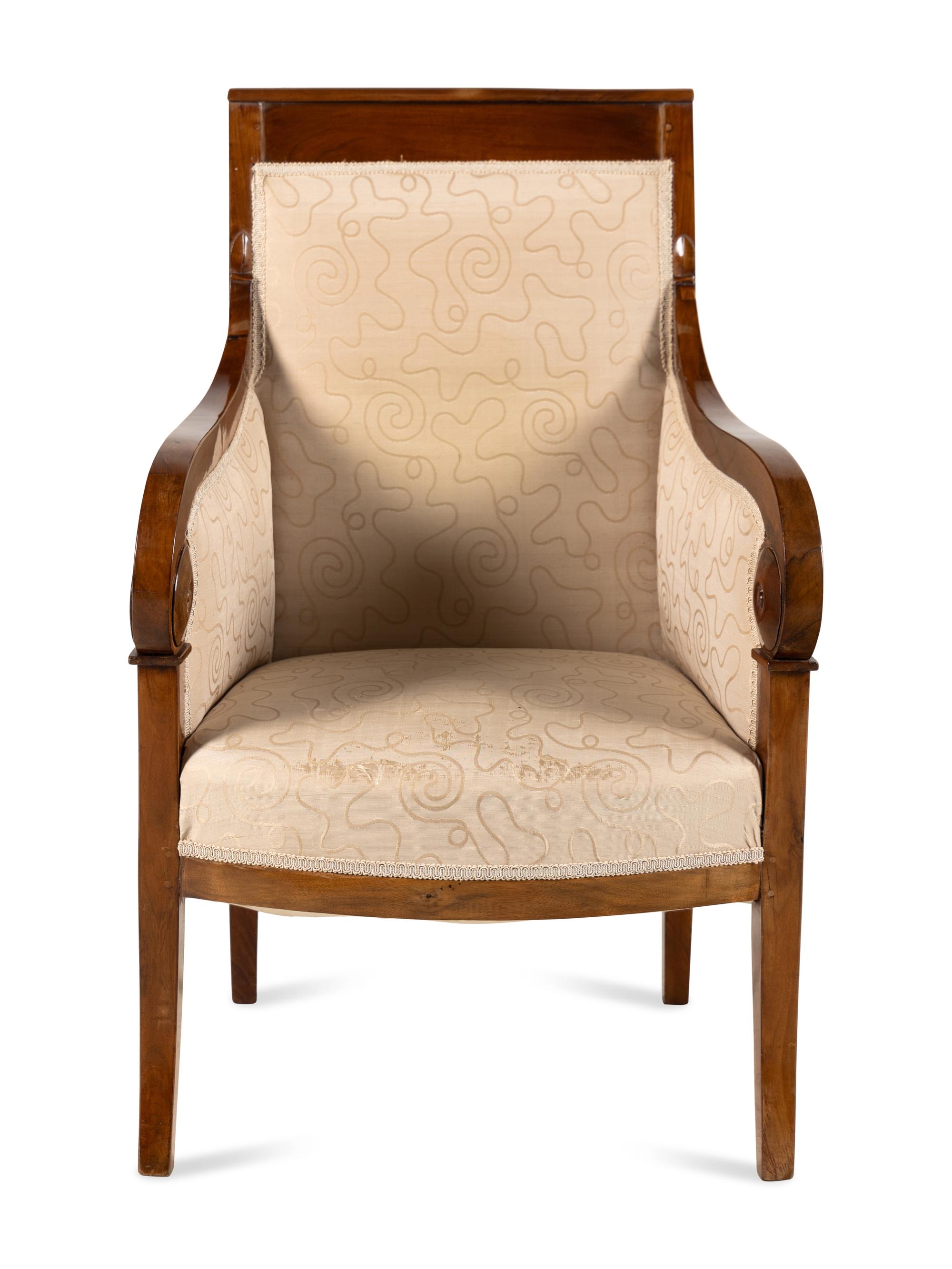 An Austrian Empire Mahogany Bergère