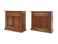 A Pair of Walnut Side Cabinets