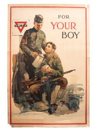 [WORLD WAR I]. A group of 8 posters highlighting the Y.M.C.A., Y.W.C.A., and United War Work Campaign, including: