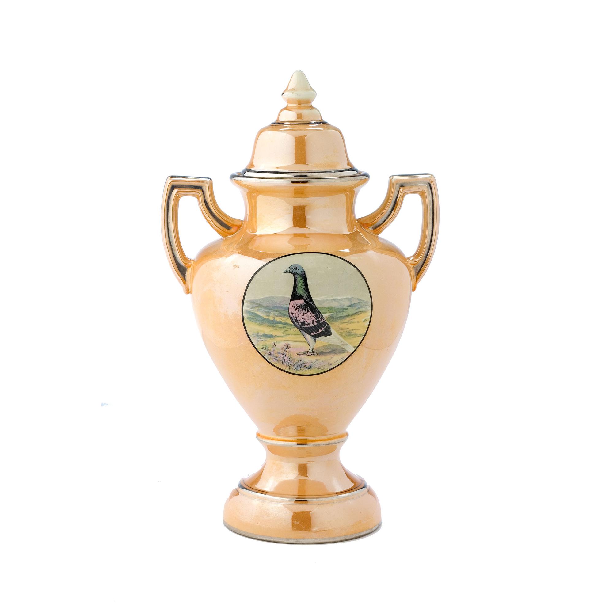 A World's Fair Racing Pigeon Trophy from Liverpool, Ohio