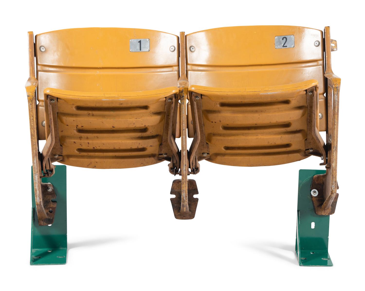 A Pair of Original Pittsburgh Three Rivers Stadium Seat Chairs,