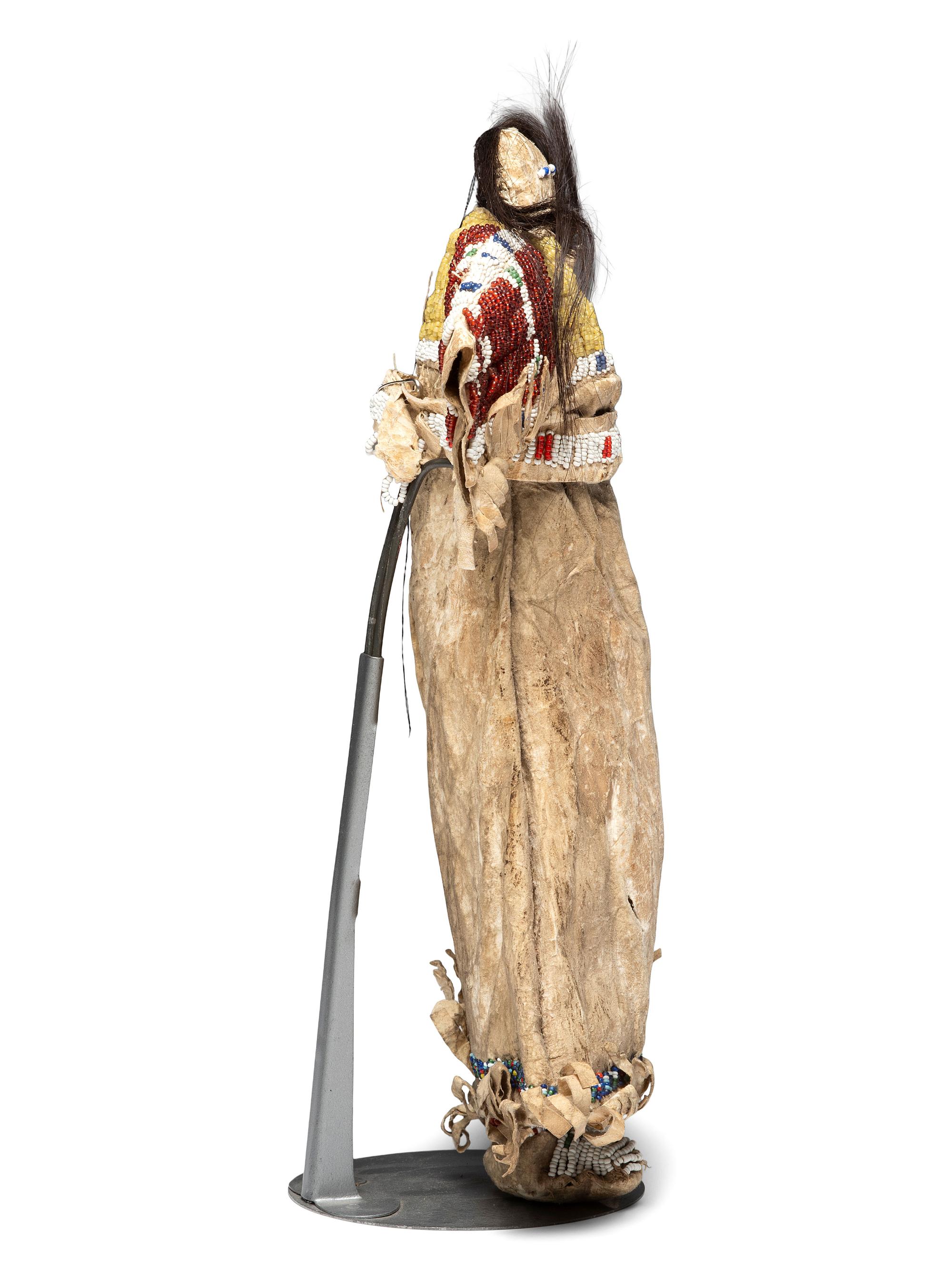Sioux Beaded Hide Doll