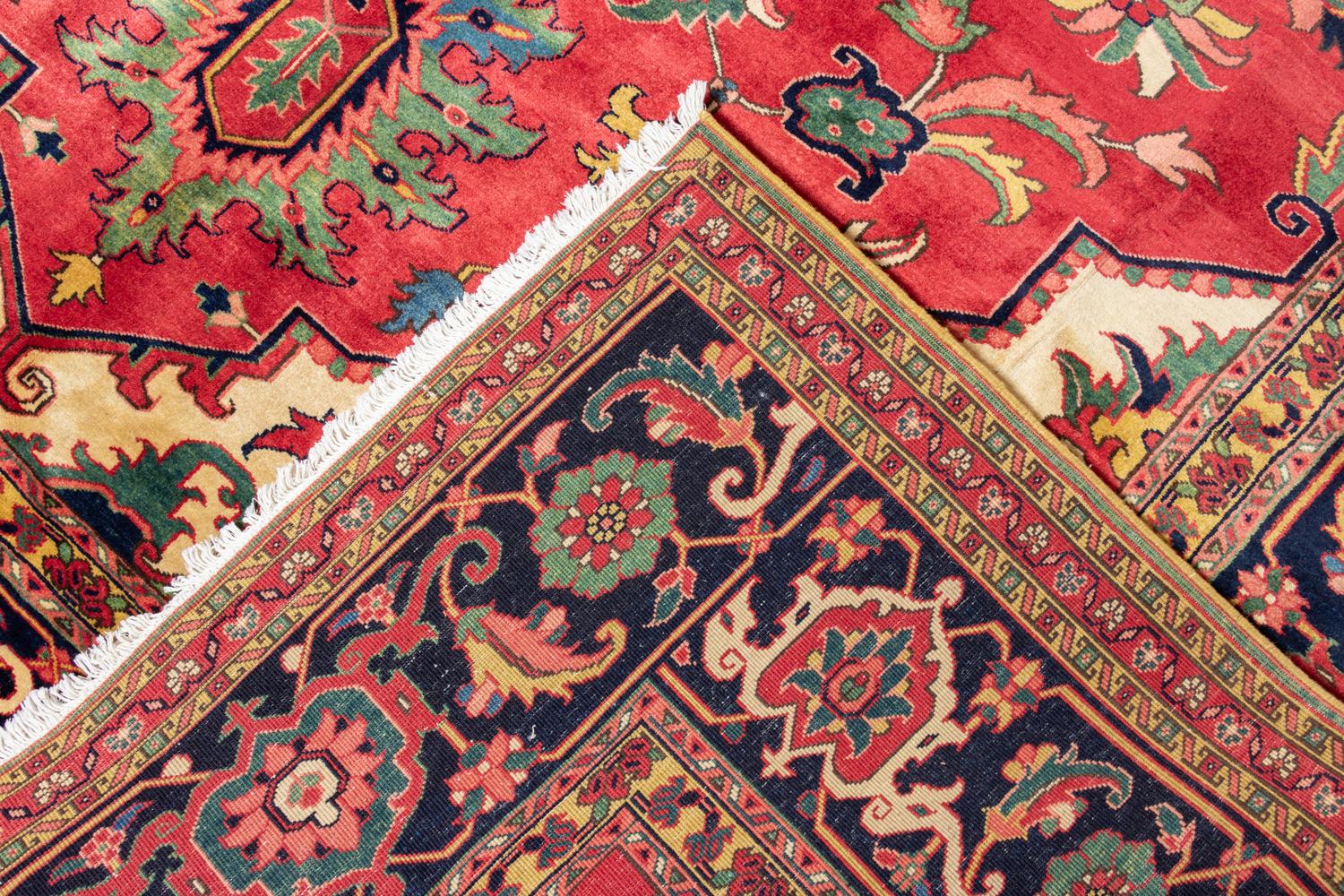 An Indo-Heriz Wool Rug