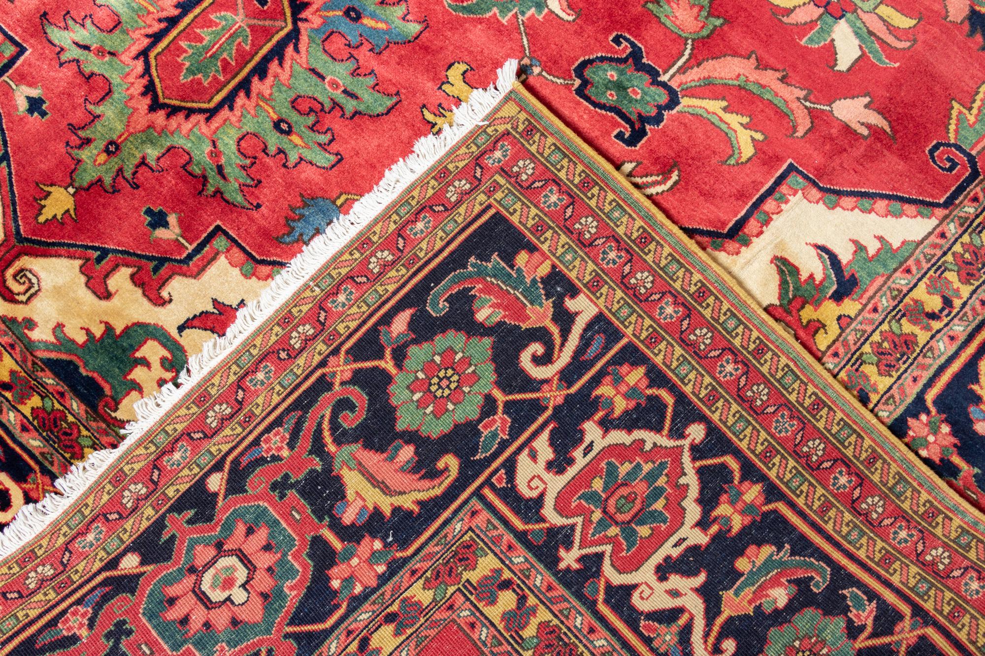 An Indo-Heriz Wool Rug