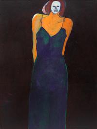 Mystery Woman with Purple Slip