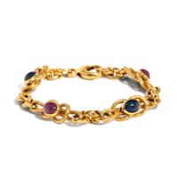 RUBY, SAPPHIRE, AND YELLOW GOLD BRACELET